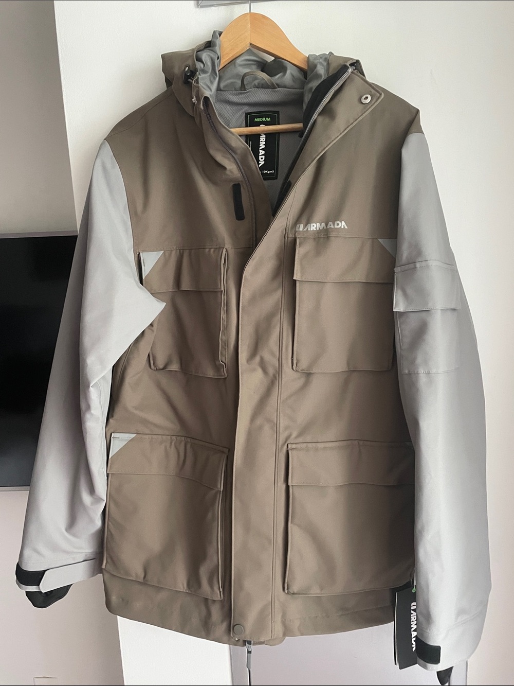 Armada Men’s Two-Tone Olive/Light Gray Ski Jacket